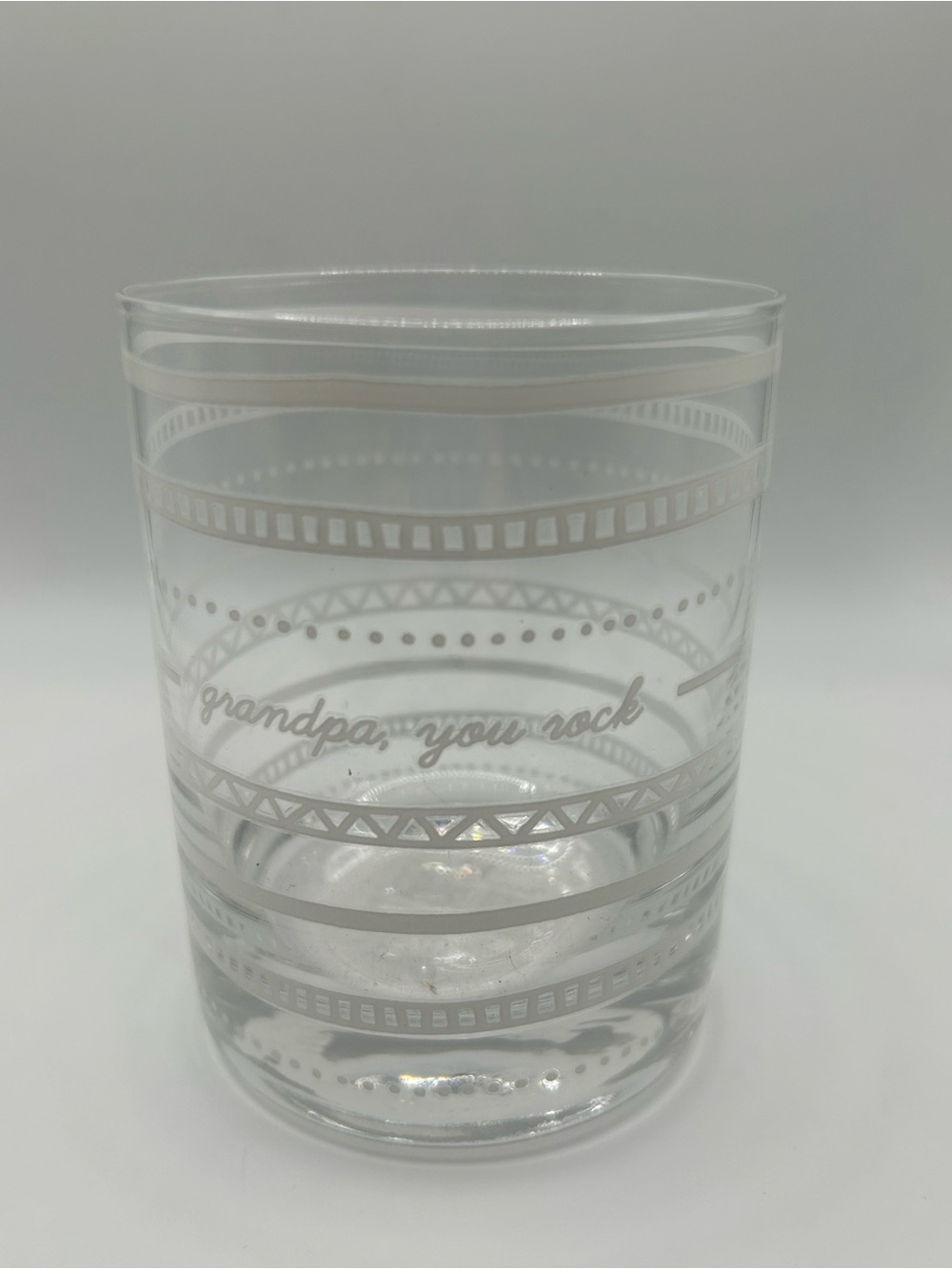 🆕 “Grandpa, You Rock… PS I love you” Etched Clear Glass